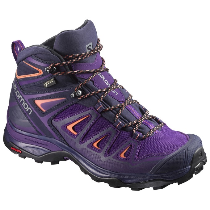 Zapatillas Trekking Salomon Mujer Moradas - Salomon Argentina X ULTRA 3 MID GTX® W ,921075-HDE